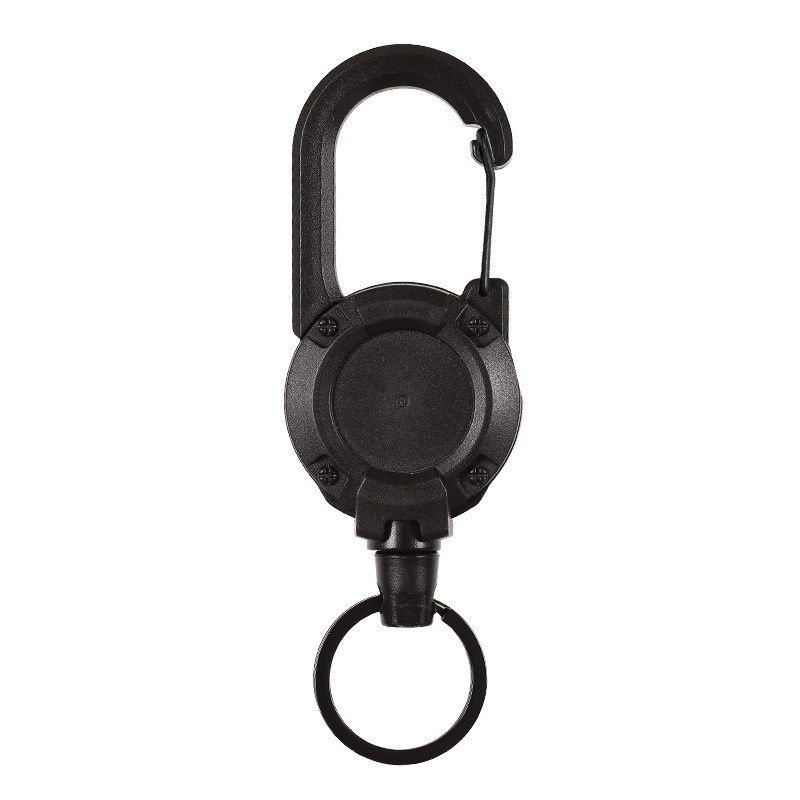 Backpack Steel Wire Rope Luya Telescopic Buckle Outdoor Fishing Accessories Anti-Lost Hand Rope Easy Pull Buckle Backpack Key Hanging Buckle