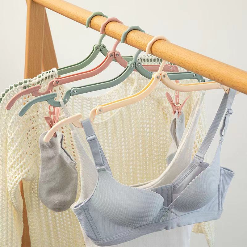 Shake Tone Internet Popular Folding Hanger Travel Portable Hanger Travel Magic Hanger Wholesale Men's and Women's Clothes Hanging Rod
