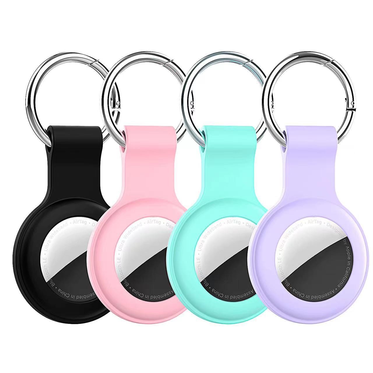 Silicone Protective Case For Airtag Locator Tracker Anti-loss Keychain Waterproof Cover Digital Computer Accessories