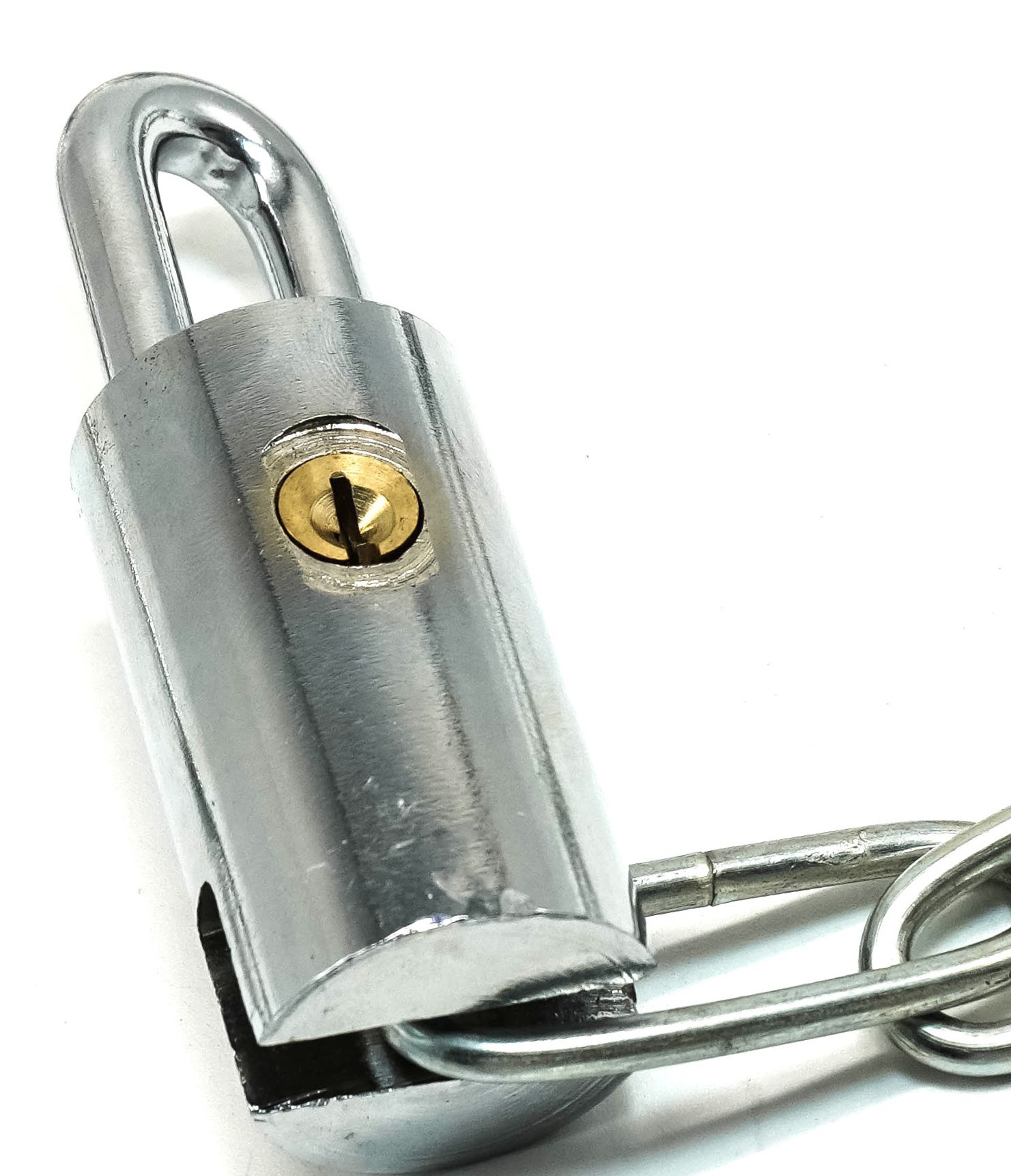 Manufacturers supply white round head chain lock outdoor anti-theft chain lock bicycle motorcycle chain lock