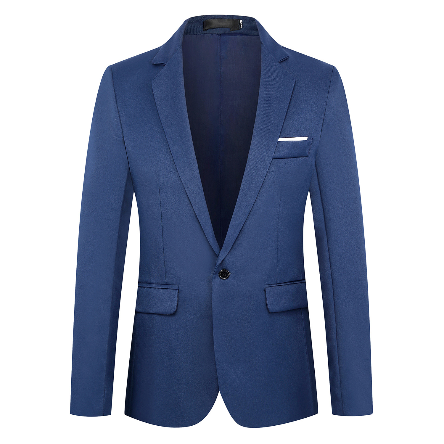 Foreign trade business formal wear fashion men's Korean fashion casual slim button small suit four seasons wear pure X11
