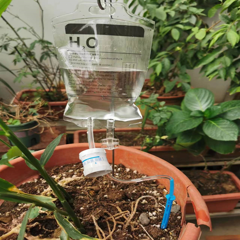 Lazy potted plant watering drip irrigation automatic drip watering device irrigation flower and grass drip bag timing drip manufacturer