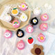 Cute Girl's Heart Air Bag Comb Massage Hair Comb Not Breathless Student Portable Folding Makeup Mirror Air Cushion Comb
