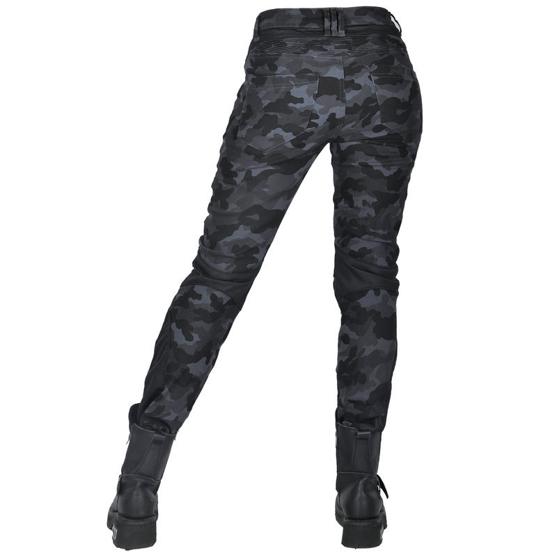 LOONG BIKER Summer Camouflage Motorcycle Slim Fit Anti-fall Pants Motorcycle Jeans Motorcycle Breathable Riding