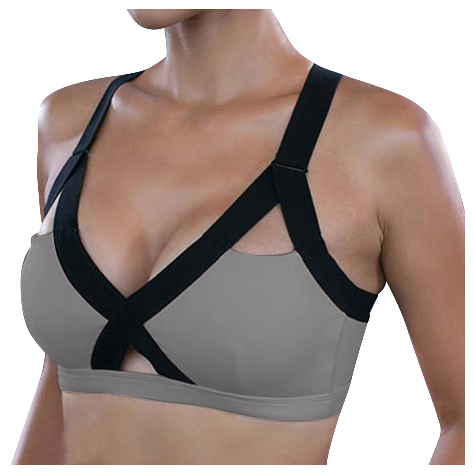 Sports Underwear Women's Running Training Fitness Bra Belt Chest Mat No Steel Ring Beauty Back Yoga Suit Pilates Top