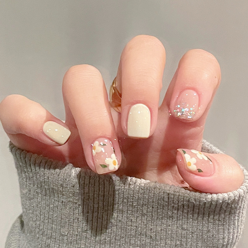 Nail piece finished product wholesale wear armor summer sweet cool series ins Wind wearable nail stickers nail piece detachable