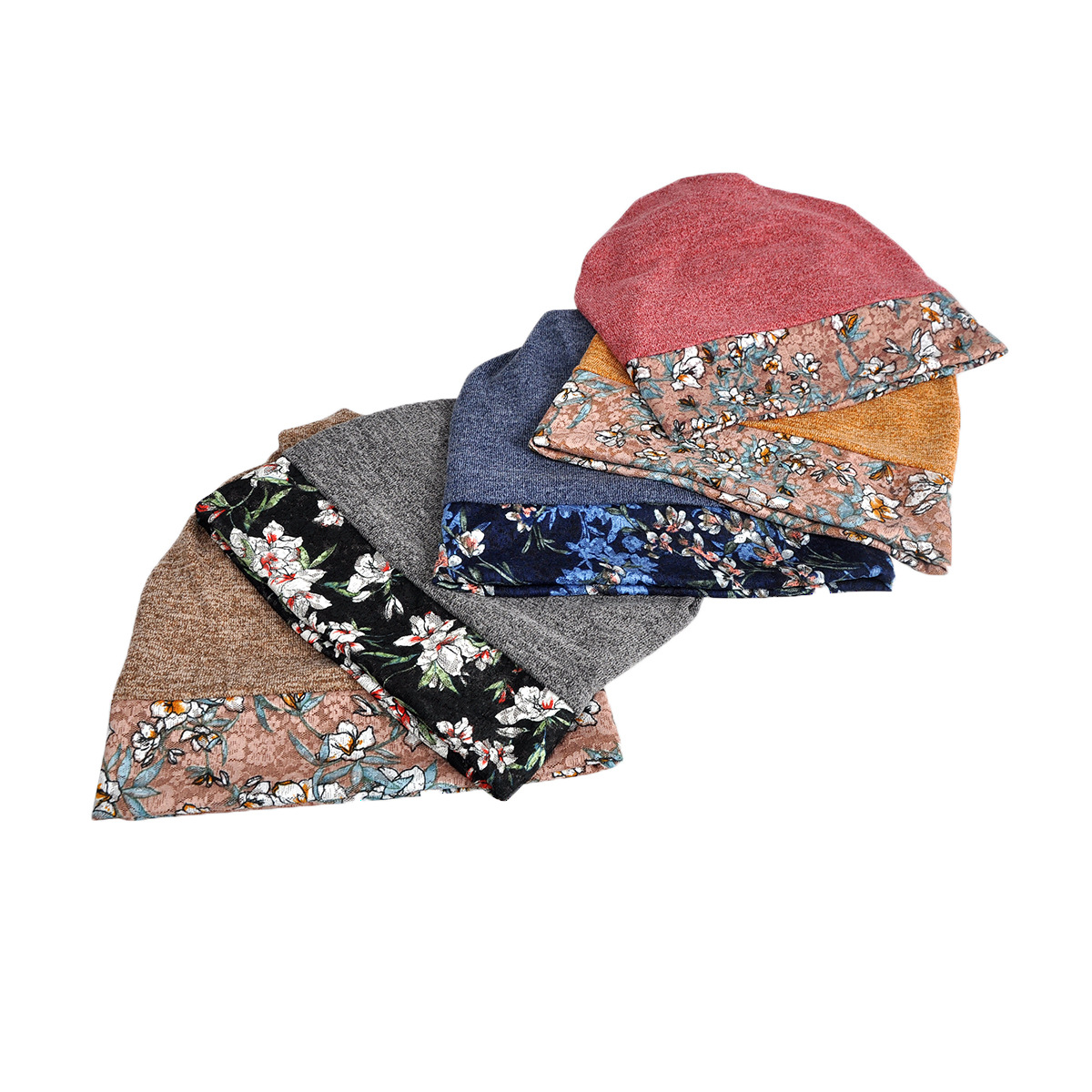 Three-legged bird brand hat women's winter original design lace color matching fashion all-match windproof warm-keeping pullover cap
