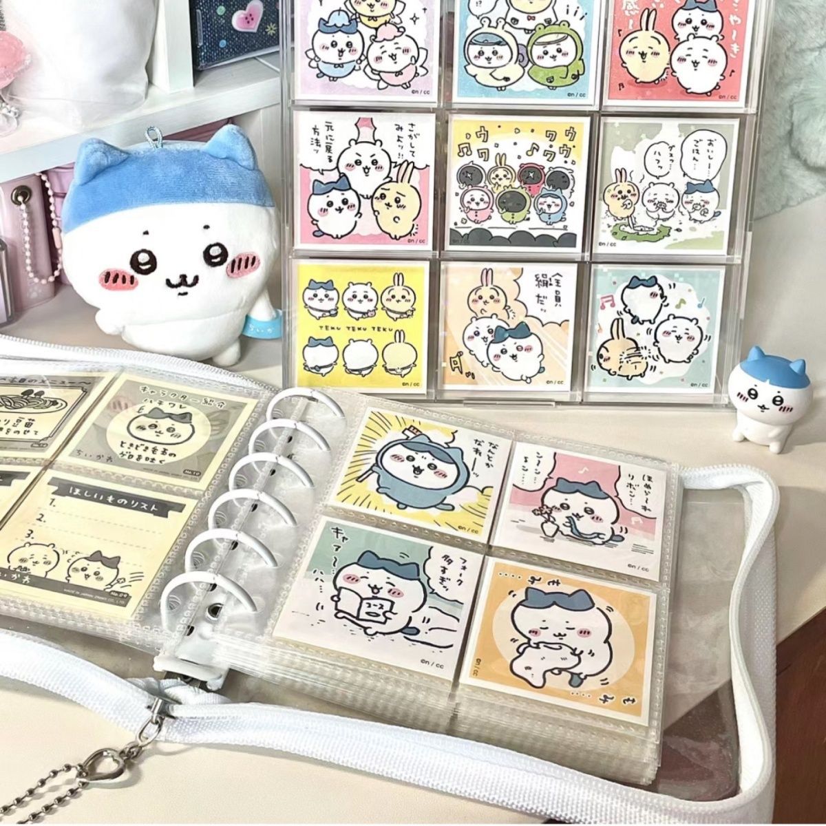chiikawa same style blind box stickers cute little eight Ji Yi shiny stickers first bullet keychain decorative stickers