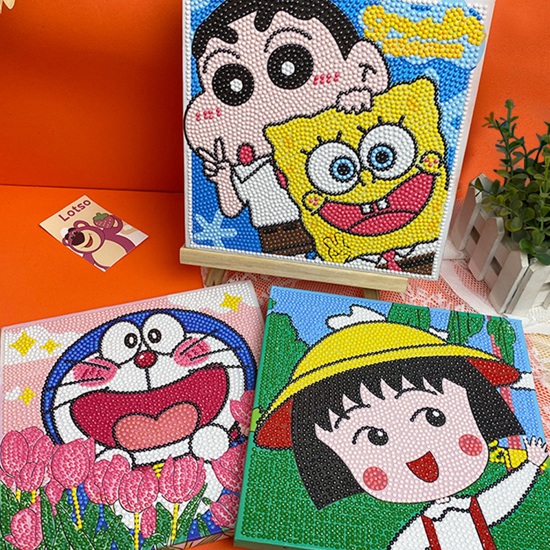 Children's educational toys handmade diamond painting diy Sanrio Kulomi melody strawberry bear diamond painting wholesale