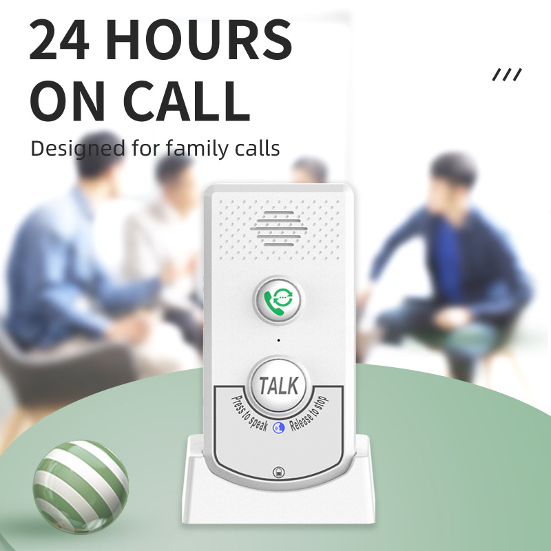 Wireless intercom pager Home Elderly voice monitor reminder hospital intelligent two-way intercom cross-border