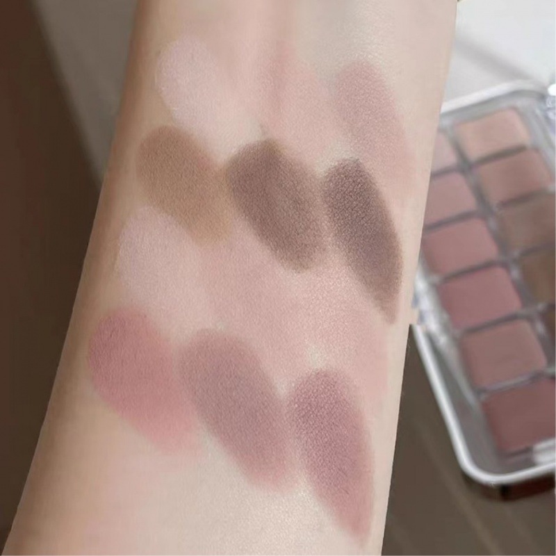 Inspiration Twelve Color Eyeshadow Plate Low Saturated Full Matte Cool Atmosphere Earth Color Pure Desire Eyeshadow Little Red Riding Book