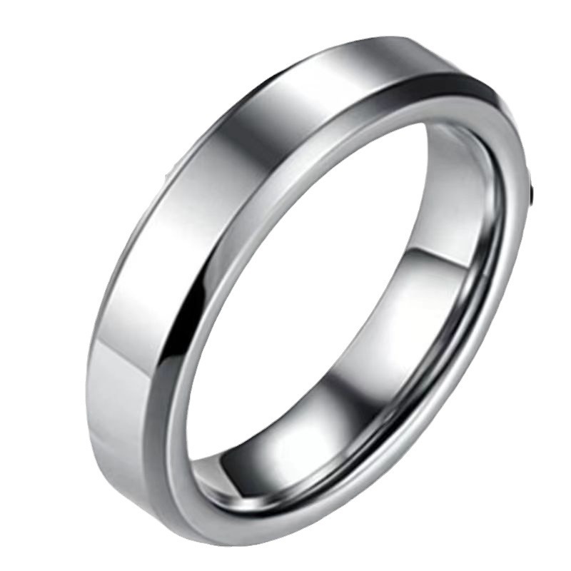 Stainless steel ring ring couple ring cold a pair of niche titanium steel ring 4mm6mm niche does not fade