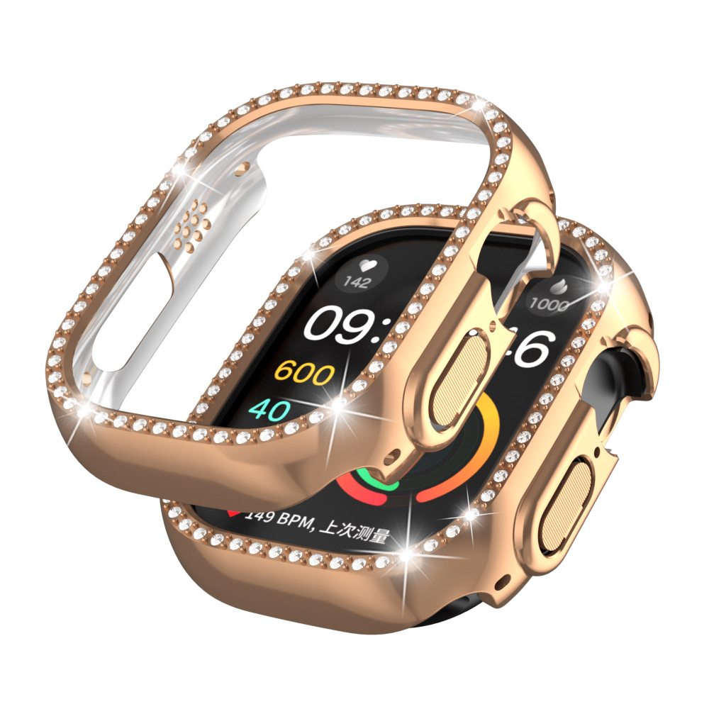 For Apple Watch Case Apple Watch 9 Ultra Diamond Integrated Case iWatch Case