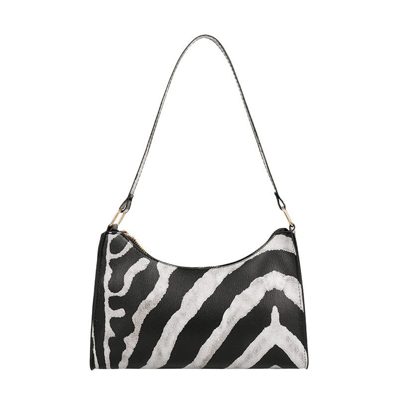 French niche design bag 2021 popular new trendy women's handbag fashionable leopard print shoulder underarm bag