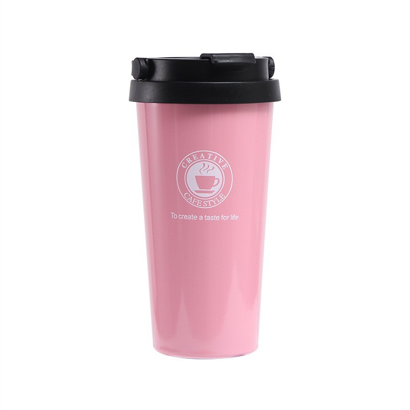 In stock cross-border vacuum stainless steel coffee cup creative handle vacuum portable car Cup gift