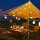 Outdoor camping atmosphere light solar G50 bulb light string outdoor waterproof canopy tent courtyard decoration wholesale