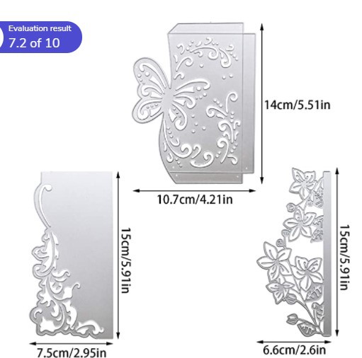 scrapbooking DIY切割 碳钢 压花刀模模板贺卡信封花边角花剪贴板
