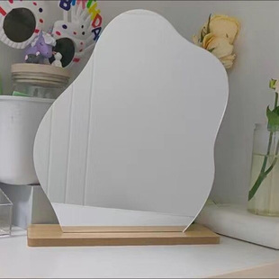 Internet Famous ins Irregular Mirror Special-shaped Dressing Mirror Acrylic Dormitory diy Desktop Makeup Mirror for Female Students