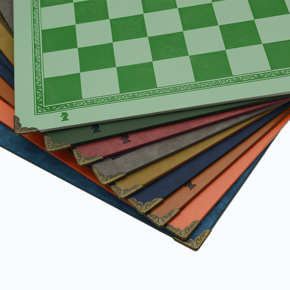 Chessboard placemat leather waterproof chess nine color optional exquisite packaging factory direct chess game puzzle