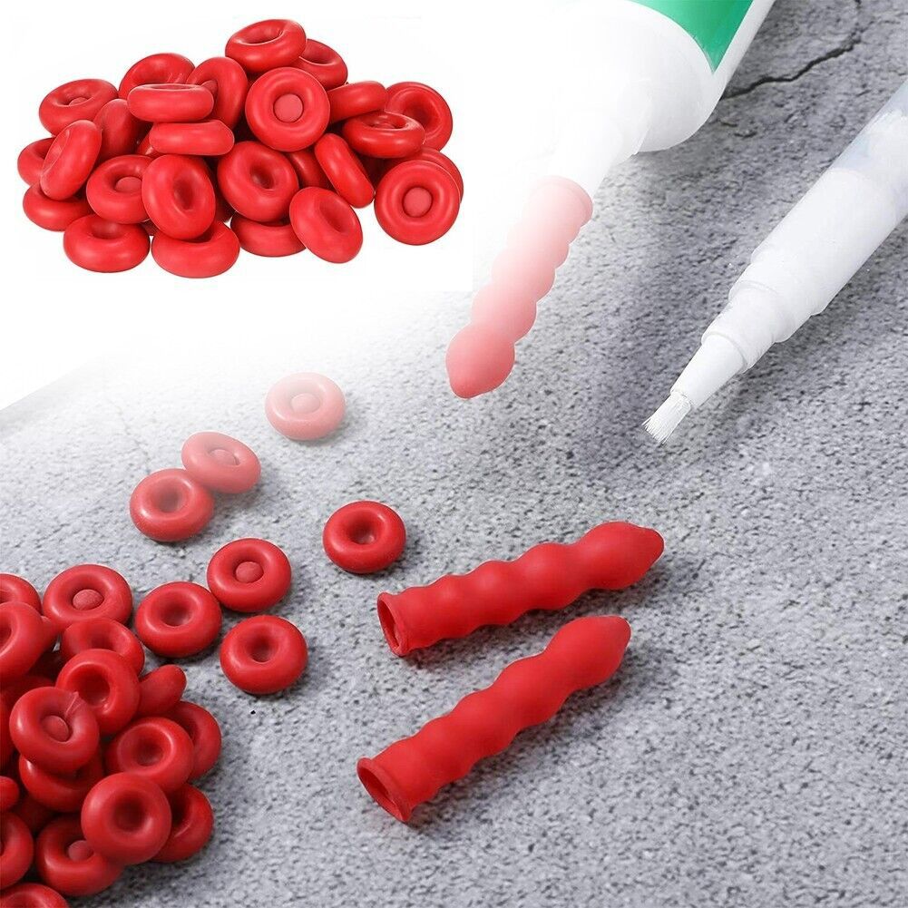 Amazon Hot Selling Glass Glue Tip Sealing Cap Leak Proof Cover Glass Glue Mouth Protective Cover Caulk Cap Spot