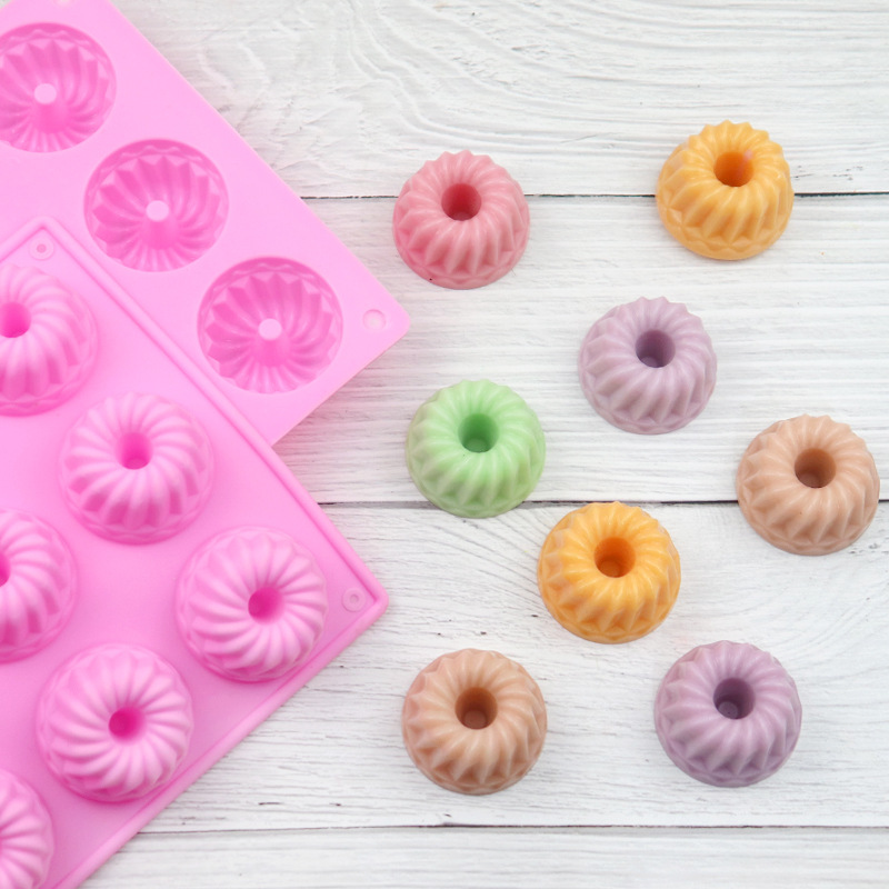 Than 18 Even Savarin Chiffon Cake Mold Mini Pudding Chocolate Baking Tray Silicone Mold