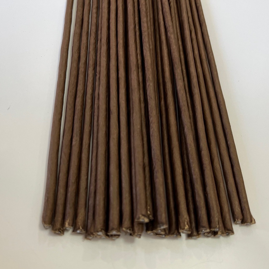 Factory direct coffee color paper bag flower Rod pine nut lotus flower Rod Flower Rod wire wholesale simulation flower Rod