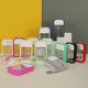 In stock 50ml portable card type spray bottle 45ml alcohol watering can perfume hand sanitizer sub-bottle silicone suit