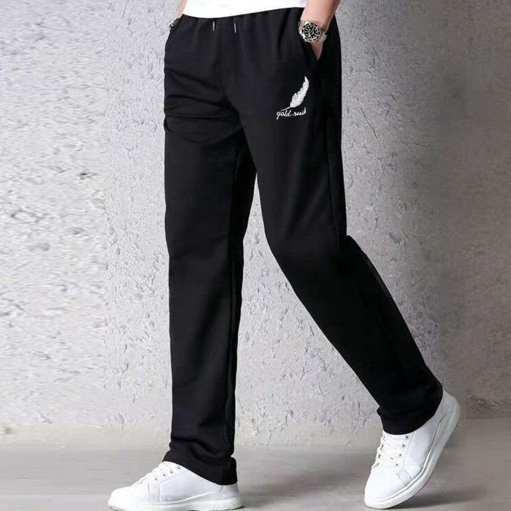 Men's Casual Trousers Spring and Autumn Season Men's All-match Sports Pants Student's Loose Straight Large Size Men's Quick-drying Pants