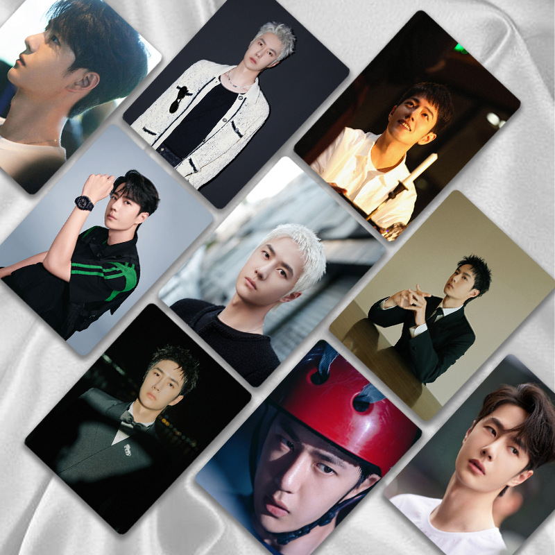 Wang Yibo laser small card boxed 50 1 Box star Zhou Di Polaroid small card double-sided film LOMO card