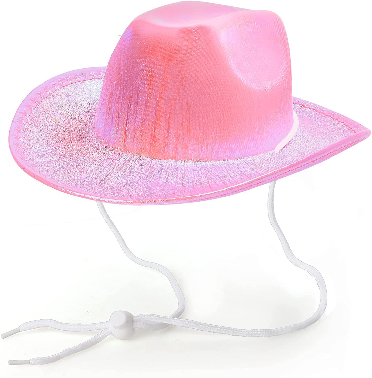 Pet Neon Shiny Space Cowboy Hat Clothing Suit Dog Cat Fantasy Cowboy Hat Western Cowboy Accessories