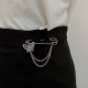 Double-layer series brooch: Hollow butterfly