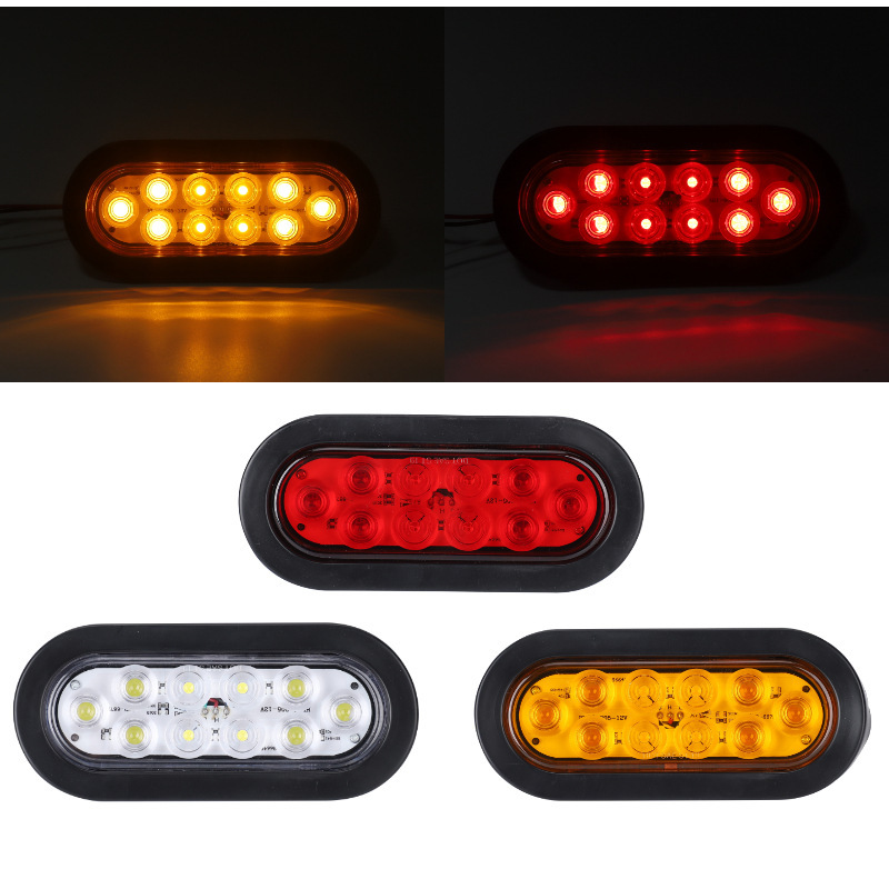 10led オーバルトラックトレーラーリアライト Hl-j-005 テールライト Amazon Ebay 車用耐久性のある高品質自動車アクセサリー|undefined