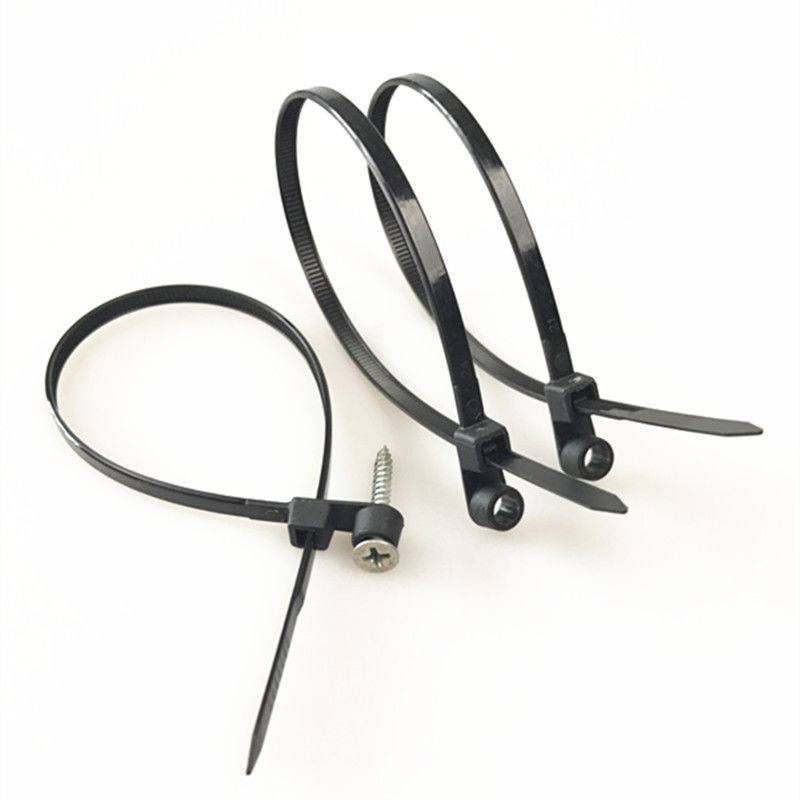 Fixed head cable tie screw hole cable tie * 4*150*5*200*8*380 with hole cable tie fixed head cable tie