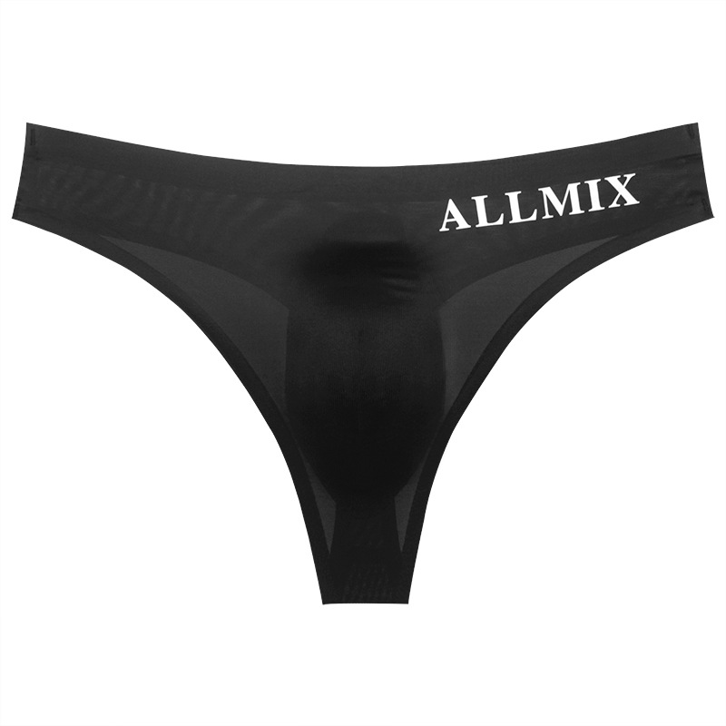 Men's Transparent Low Waist Sexy Thong_voghion.com