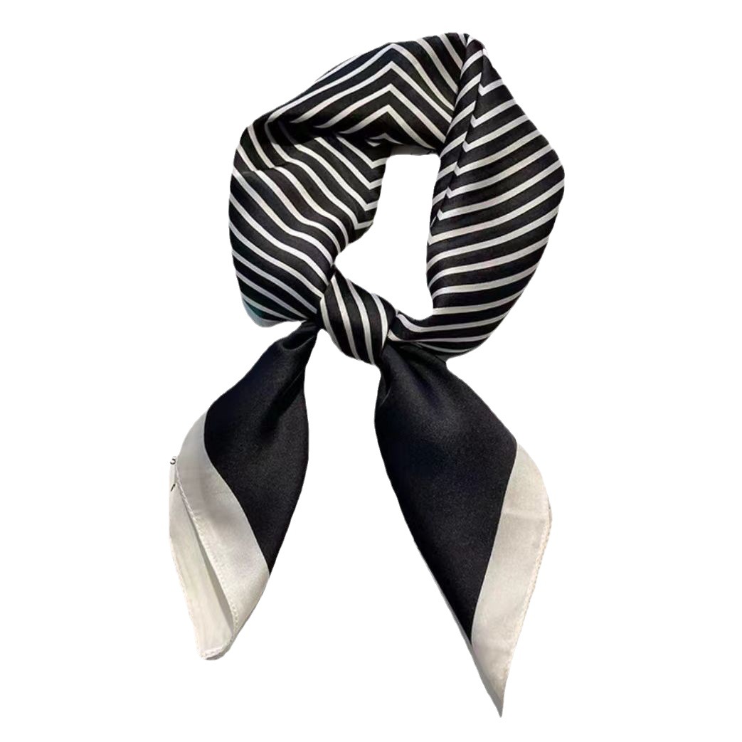 70 small square scarf fashionable simple artificial silk professional scarf women's decorative shawl new high-grade silk scarf wholesale
