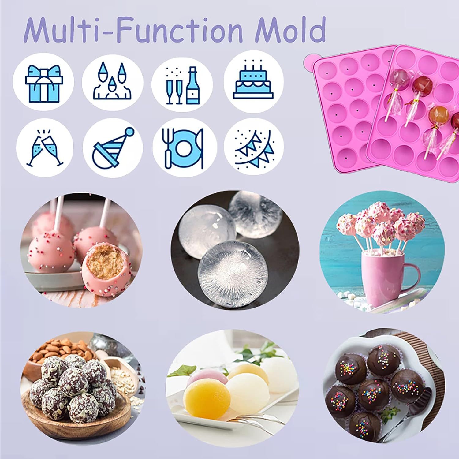 Cross border egg chocolate candy making set DIY lollipop making silicone lollipop mold measuring cup