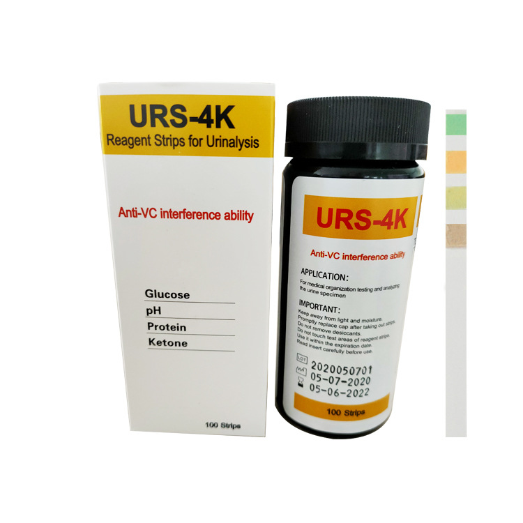 Cross-border family in vitro urine test 4 test items glucose PH protein ketone body support O DM