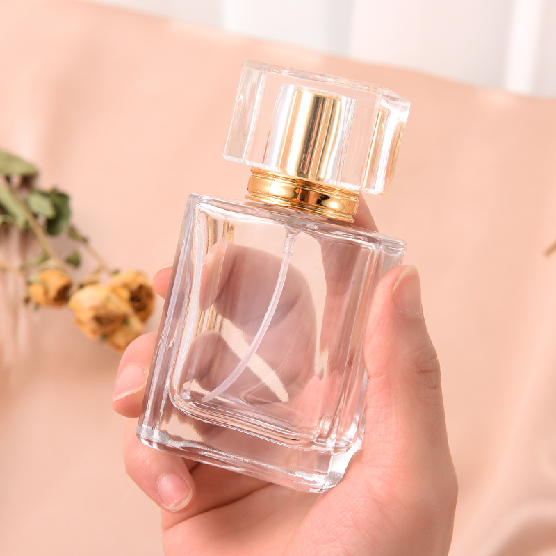 Factory 50ml large capacity perfume bottle ultra-fine spray glass spray bottle beauty makeup daily moisturizing bottle