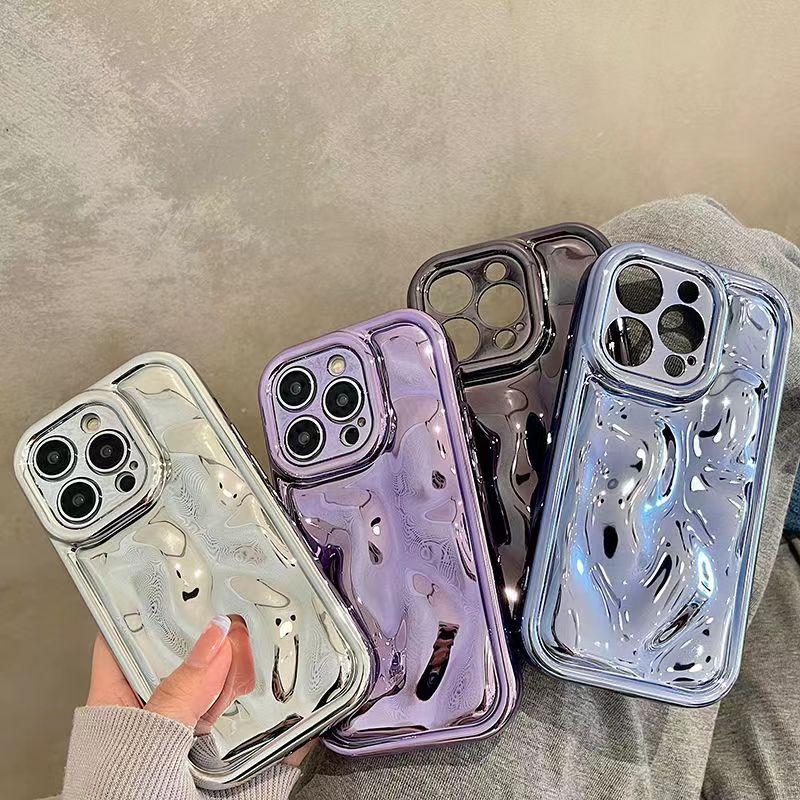 適用iphone14promax蘋果15手機殼高級感電渡波紋12新款11pm手機套