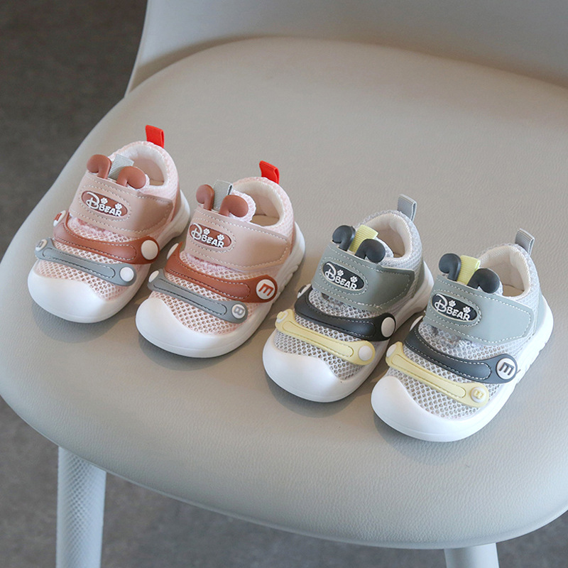 Toddler Shoes Boys and Girls Baby Sandals Summer Hollow Net Shoes Baby Soft Sole Non-Slip Caterpillar Machine Shoes 0-3 Years 1