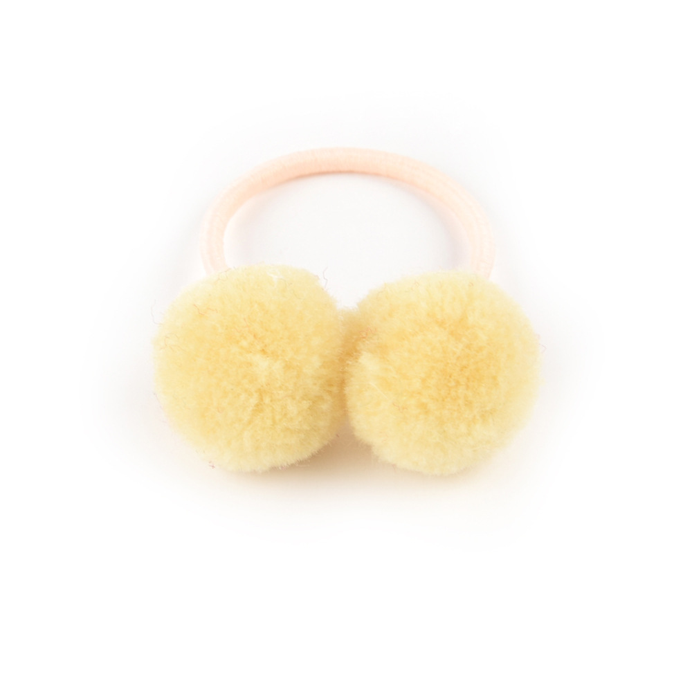 European and American cute children's hair ball hair rope all-match fresh hair band rubber band headdress flower cross-border factory in stock 979