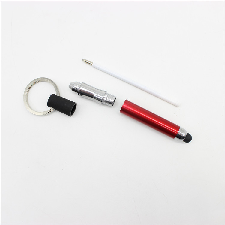 Key Ring Touch Screen Ballpoint Pen Cross-border Hot Sale Touch Screen Capacitance Pen Mini Handwriting Insert Advertising Touch Screen Pen