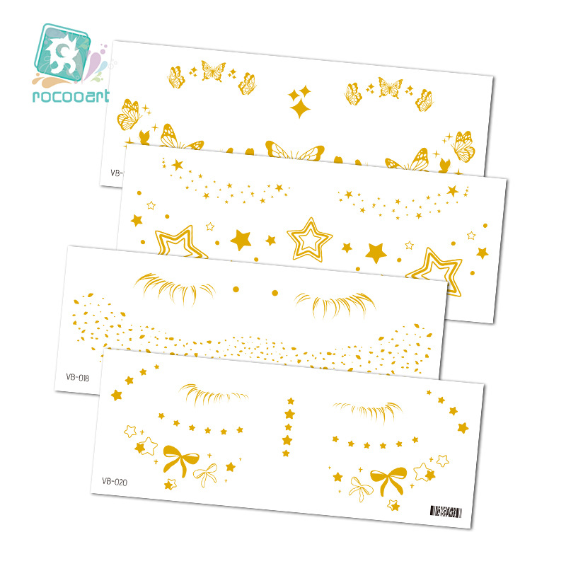 Ricklon New Freckle Stickers Tattoo Stickers Waterproof Sweat-proof Environmental Protection Bronzing European and American Makeup Face Stickers Waterproof Tattoo Stickers