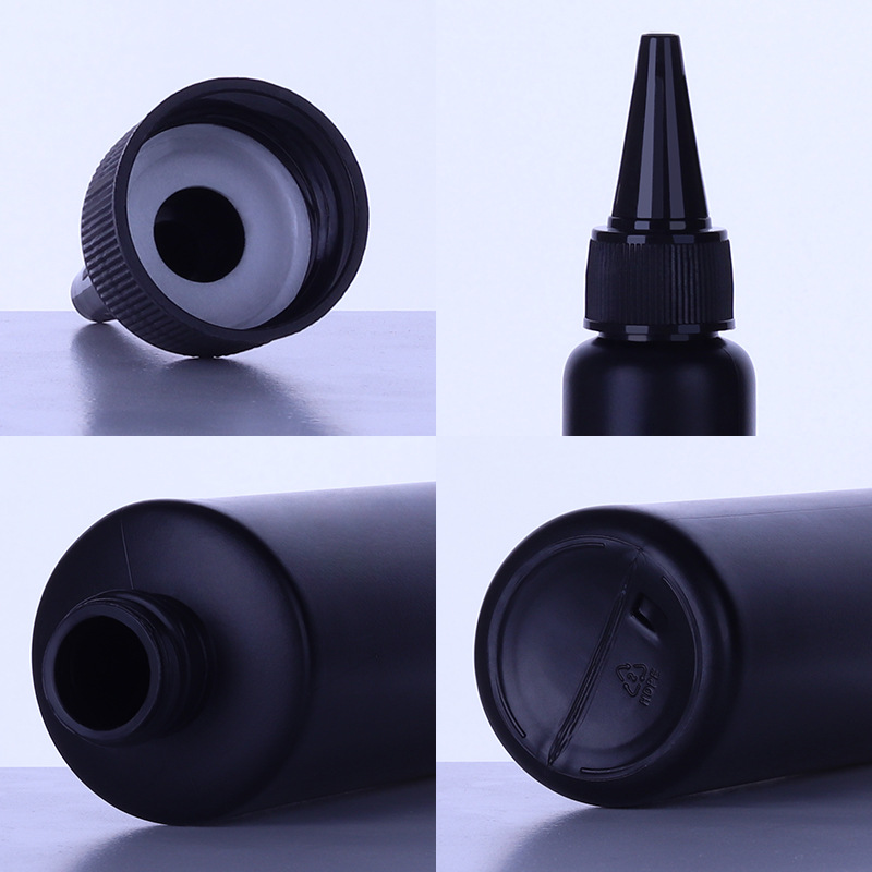 Black glue plastic bottle spot wholesale pointed nose bottle AB glue UV drop glue dark nail polish glue packaging sub-bottle