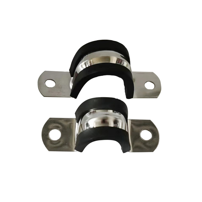 304 stainless steel with adhesive strip horse riding card U-shaped pipe clamp with adhesive strip card damping pipe clamp wire clamp wire clamp