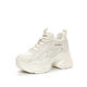 2025 Spring Women's Shoes New Style Small Inner Height Increase Casual Torre Shoes White Shoes Wedge Heeled Platform Platform Mesh Shoes