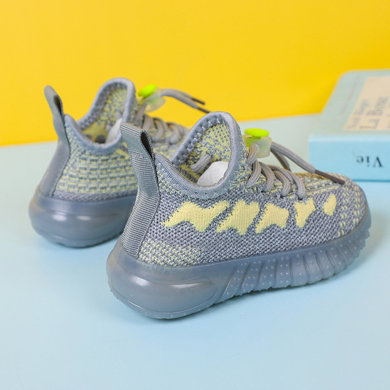 Children's sports shoes soft bottom fly woven children's shoes new wholesale boys and girls coconut shoes jelly bottom pedal spring and autumn