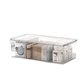 Overflow purchase three-compartment large-capacity storage box simple transparent PET desktop detachable medicine box finishing box