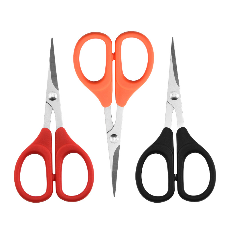 Factory Handmade Scissors Office Scissors Student Stationery Paper Cutting Knife Household Stainless Steel Scissors Children's Handmade Scissors
