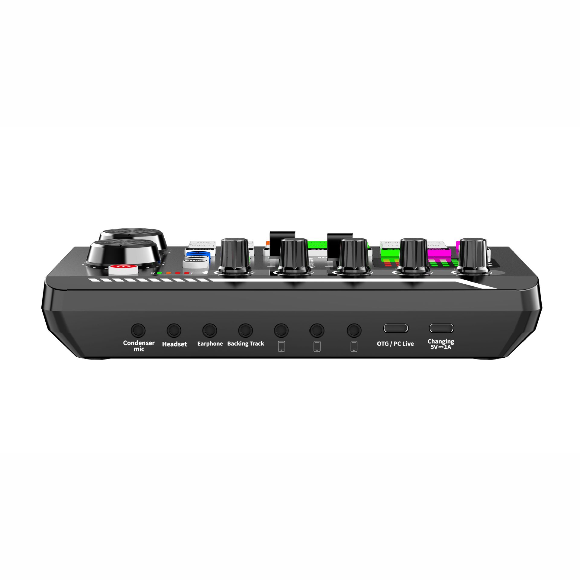 f998 sound card with bm800 microphone suit cross-border products support multi-platform use